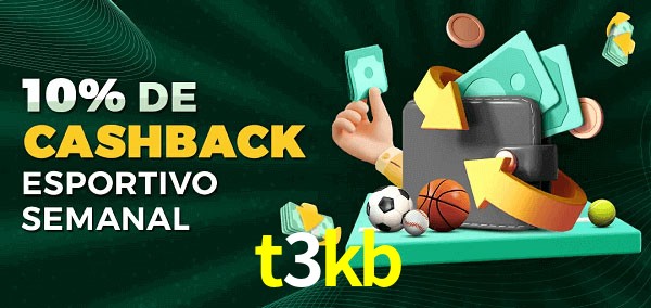 10% de bônus de cashback na t3kb