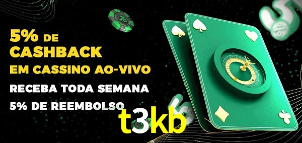 Promoções do cassino ao Vivo t3kb